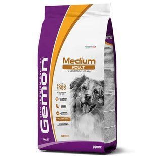 Gemon (Джемон) Medium Adult - Сухой корм для взрослых собак средних пород с курицей и рисом 3 кг