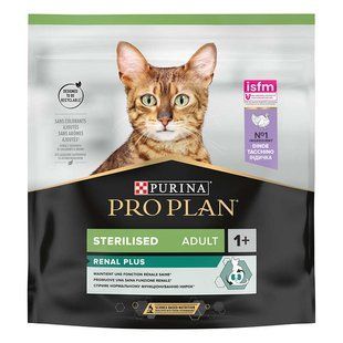 Purina Pro Plan (Пурина Про План) Sterilised Adult Renal Plus - Сухой корм с индейкой для стерилизованных котов, 14 кг