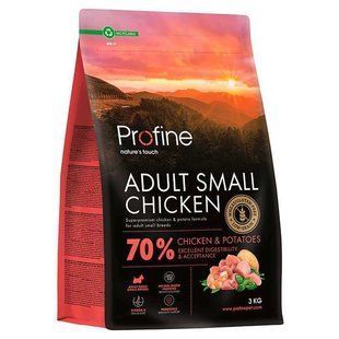 Profine (Профайн) Small Chicken and Potatoes - Сухий корм з куркою та картоплею для дорослих собак малих порід, 3 кг