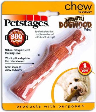 Petstages (Петстейджес) Dogwood Mesquite – Іграшка для собак, міцна гілка з ароматом барбекю 10,5 см