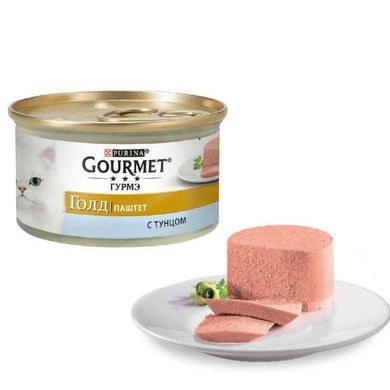 Gourmet (Гурмэ) Gold - Консервированный корм паштет с тунцом для взрослых кошек 85 г