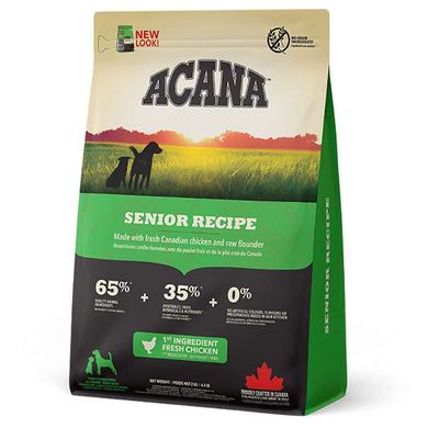 Acana (Акана) Senior Dog Recipe – Сухой корм c мясом цыпленка для пожилых собак 2 кг