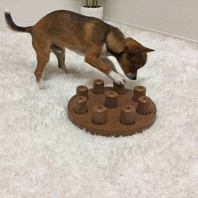 Nina Ottosson (Ніна Оттоссон) Dog Smart Composite - Інтерактивна гра-головоломка «Дог Смарт» для собак 23 см Коричневий