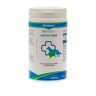 Canina (Каніна) Petvital Biotin Tabs - Біологічно активна добавка з біотином для шкіри і шерсті собак 100 г