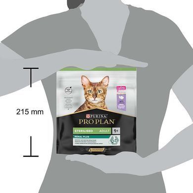 Purina Pro Plan (Пурина Про План) Sterilised Adult Renal Plus - Сухой корм с индейкой для стерилизованных котов, 14 кг