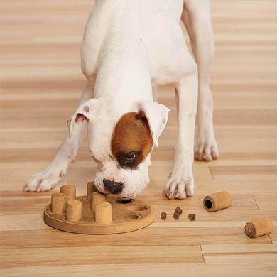 Nina Ottosson (Ніна Оттоссон) Dog Smart Composite - Інтерактивна гра-головоломка «Дог Смарт» для собак 23 см Коричневий
