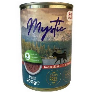 Mystic (Містік) Pate - Консервований корм паштет з куркою та лівером для цуценят, 400 г