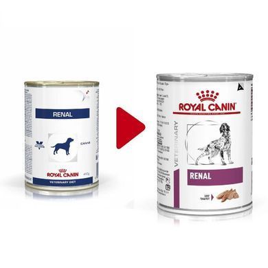 Royal Canin (Роял Канин) Renal - Консервированный корм для собак при хронической почечной недостаточности (паштет), 410 г
