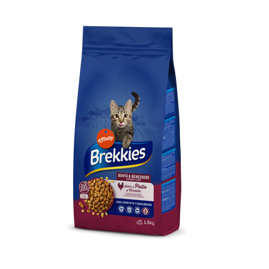 Brekkies (Бреккис) Cat Urinary Care - Сухой корм на основе мяса и овощей для профилактики мочекаменной болезни у котов и кошек 1,5 кг