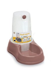 Stefanplast (Стефанпласт) Break reserve Water - Миска автоматическая пластиковая для воды 1,5 л Коричнево розовый