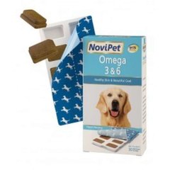 NoviPet (НовіПет) Omega 3 & 6 - Вітамінна добавка для собак 30 шт./уп.