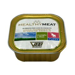 Healthy (Хэлси) Meat - Консервированный корм с кроликом и рисом для щенков (паштет) 150 г