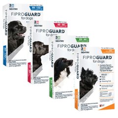 Sentry (Сентри) FiproGuard for dog - Капли ФипроГард для собак от блох, вшей и клещей, 1 пипетка 2-10 кг