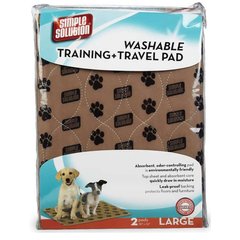 Simple Solution (Симпл Солюшн) Washable Training & Travel Pad - Многоразовые пелёнки для собак 76x81см, 2 шт