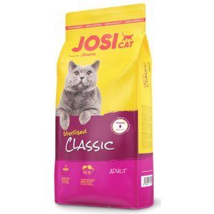 JosiCat (ЙозіКет) by Josera Sterilised Classic - Сухий корм з ніжним м'ясом домашньої птиці для стерилізованих котів 650 г