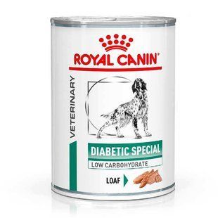 Royal Canin (Роял Канин) Diabetic Special Low Carbohydrate - Консервированный корм, диета для собак при сахарном диабете (паштет), 410 г