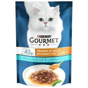Gourmet (Гурме) Perle - Вологий корм Міні-філе з тунцем в соусі для котів 85 г