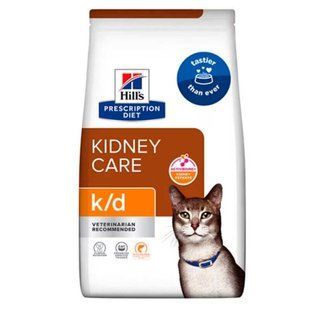 Hill's (Хиллс) Prescription Diet k/d Activbiome+ Kidney Defense - Диетический корм с лососем для поддержания функции почек у кошек, 3 кг