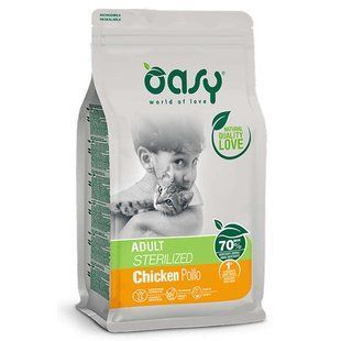Оasy (Оази) Lifestage Adult Сat Sterilized Chicken - Сухой корм с курицей для взрослых стерилизованных кошек, 1,5 кг