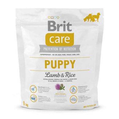 Brit Care (Бріт Кеа) Puppy Lamb & Rice - Сухий корм для цуценят всіх порід з ягням і рисом 1 кг