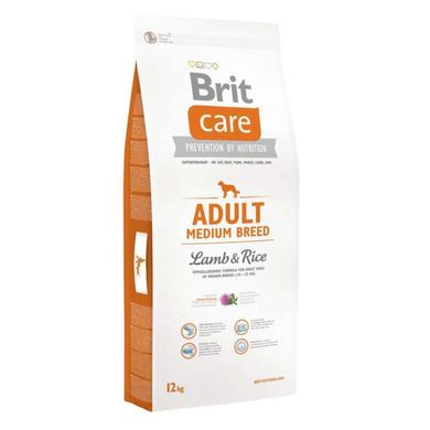 Brit Care (Бріт Кеа) Adult Medium Breed Lamb & Rise - Сухий корм для дорослих собак середніх порід з ягням і рисом 1 кг