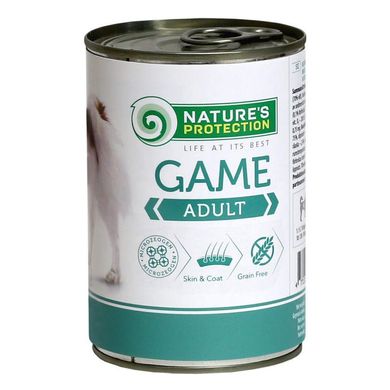 Nature's Protection (Нейчерес Протекшн) Adult Game – Консервированный корм с мясом дичи для взрослых собак 200 г