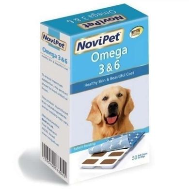 NoviPet (НовиПет) Omega 3 & 6 - Витаминная добавка для собак 30 шт./уп.