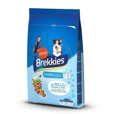 Brekkies (Брекіс) Dog Junior - Сухий корм для цуценят з куркою та овочами 3 кг