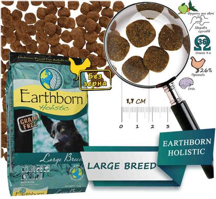 Earthborn Holistic (Эрсборн Холистик) Dog Large Breed - Сухой корм с курицей для собак крупных и гигантских пород 12 кг