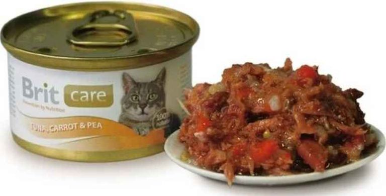 Brit Care (Бріт Кеа) Tuna Carrot & Pea - Консерви з тунцем, морквою і горошком для дорослих котів 80 г