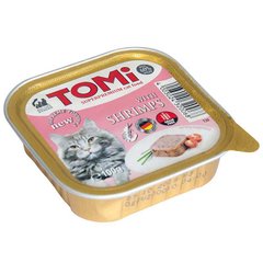 TOMi (Томи) with Shrimps - Супер премиум паштет с креветкой для взрослых и пожилых котов всех пород 100 г