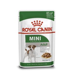 Royal Canin (Роял Канин) Mini Adult - Консервированный корм для собак мелких пород (кусочки в соусе) 85 г