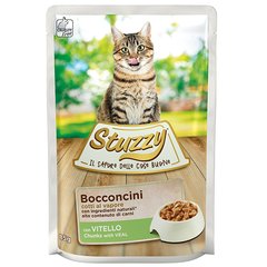 Stuzzy (Штузи) Cat Veal – Консервированный влажный корм с телятиной в желе для кошек, пауч 85 г