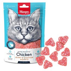 Wanpy (Ванпи) Chicken Jerky & Codfish Hearts сердечки курица с треской - лакомство для котов