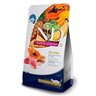Farmina (Фармина) N&D Tropical Selection Lamb Neutered Cat - Низкозерновой сухой корм с ягненком и тропическими фруктами для стерилизованных кошек 10 кг