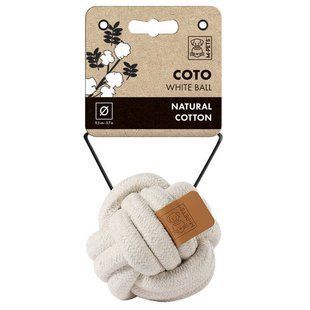 M-Pets (М-Петс) Coto White Ball - Іграшка Вайт Бол для собак, Білий, 9.5 см