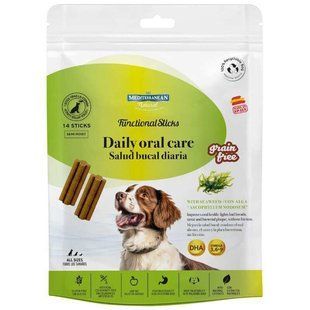Mediterranean Natural (Медітераніан Натурал) (Натураль) Funktional Sticks Daily Oral Care &ndash; Натуральні ласощі для покращення здоров`я порожнини рота у собак, 110 г