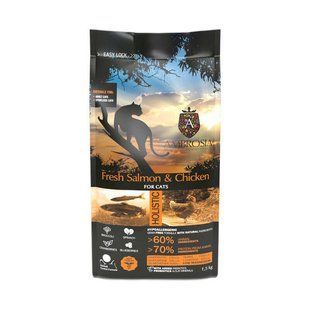 Ambrosia (Амброзия) Grain Free Sterilized Cat Fresh Salmon & Chicken - Сухой беззерновой корм со свежим лососем и курицей для стерилизованных кошек, 1.5 кг