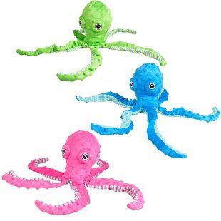 Flamingo (Фламінго) Bubbly Plush Octopus - Іграшка Плюшевий восьминіг з пищалкою