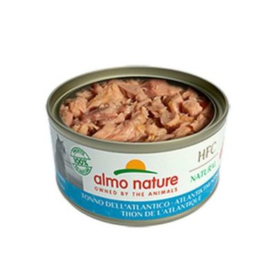 Almo Nature (Альмо Натюр) HFC Natural Adult Cat Atlantic Tuna - Консервированный корм с атлантическим тунцом для взрослых кошек (кусочки в желе) 70 г