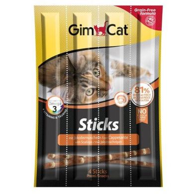 GimСat (ДжимКет) Sticks - Ласощі з лососем для котів 4 шт.