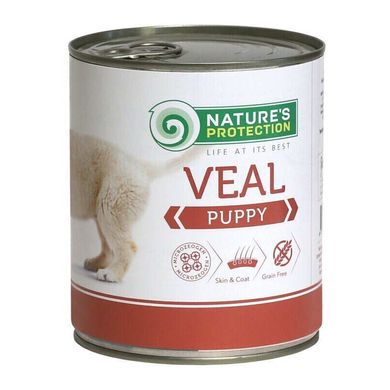 Nature's Protection (Нейчерес Протекшн) Puppy Veal – Консервированный корм с мясом телятины для щенков 200 г