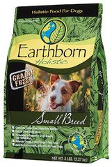 Earthborn Holistic (Эрсборн Холистик) Dog Small Breed - Сухой беззерновой корм с курицей и белой рыбой для взрослых собак мелких пород - 2.27 кг