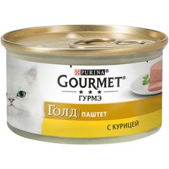 Gourmet (Гурмэ) Gold - Консервированный корм с курицей для взрослых кошек 85 г