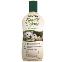 Sentry Natural Defense (Сентри Нейчерс Дефенс) Natural Flea Shampoo - Противопаразитарный шампунь от блох и клещей для собак 355 мл