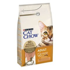 Cat Chow (Кэт Чау) Adult Duck - Сухой полнорационный корм с уткой для взрослых кошек 1,5 кг