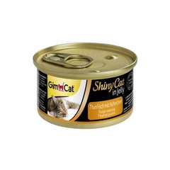 GimCat (ДжимКэт) ShinyCat - Консервированный корм с тунцом и курицей для кошек 70 г