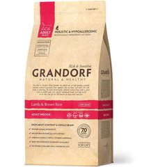 Grandorf (Грандорф) Lamb&Brown Rice ADULT INDOOR - Сухой корм с ягненком и рисом для взрослых, домашних кошек 400 г