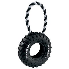 Ferplast (Ферпласт) Rubber Bone Tire - Игрушка-шина на веревке для собак 10,5х4,2х23,5 см
