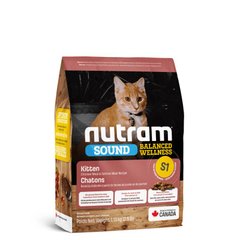 Nutram (Нутрам) S1 Sound Balanced Wellness Kitten - Сухий корм з куркою і лососем для кошенят 340 г